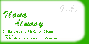 ilona almasy business card